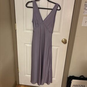 Verge Girl Lavender Satin Maxi Dress